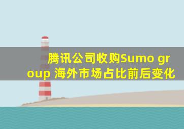 腾讯公司收购Sumo group 海外市场占比前后变化